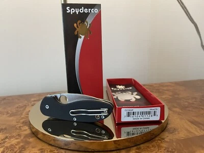 Spyderco Efficient Liner Lock Black G-10 Stainless C216GP Knife - Image 1 of 4