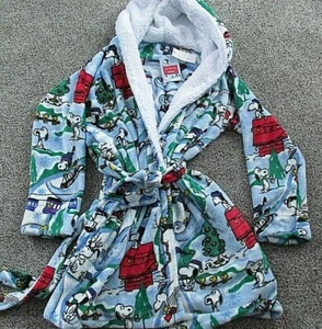 Vera Bradley Christmas Robe Sherpa Pockets Hood 2X/3X Ski Slope Snoopy Peanuts - Picture 1 of 1