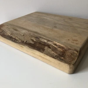 Vintage Rustic Maple Wood Handmade Live Edge Chopping Board • Farm Cottage - Picture 1 of 9