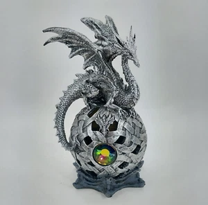 8"H Dragón Encendido LED Orbe Fantasía Coleccionable Estatuillas Decoración Habitación - Imagen 1 de 6