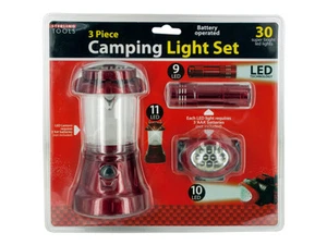 STERLING TOOLS 3 PIECE CAMPING LIGHT SET GREAT FOR CAMPING AND FINDING BIGFOOT! - Picture 1 of 1
