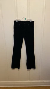 Edyson Womens Black Corduroy Chelsea Bootcut Pants - Size 28 - Picture 1 of 8