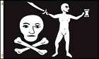 3&#39;x5&#39; Pirate Dulaien Flag Crossbones Jolly Roger Skulls Banner Jean Thomas 3x5
