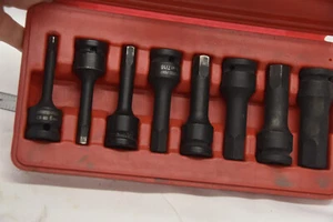 NEIKO TOOLS PRO GRADE 8Pc 1/2" Drive Hex Driver Impact Socket Bit Set - Picture 1 of 7