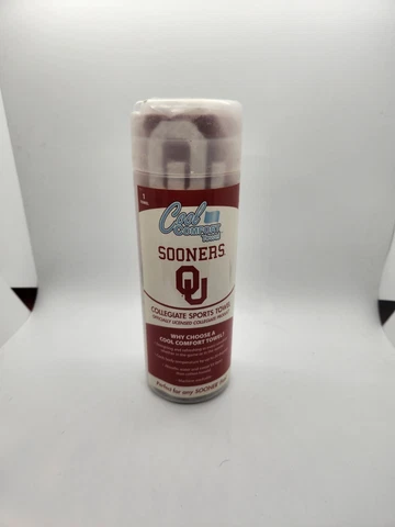Cool Comfort Towel Oklahoma Sooners Football Collegiate Sport Machine Washable Cover