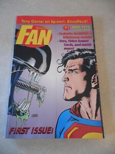 OVERSTREET'S FAN Magazine #1 JUNE 1995 1ST ISSUE, TONY DANIEL ON SPAWN, SUPERMAN