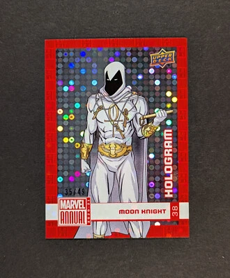 2020-21 Marvel Annual "Moon Knight" Hologram Foilboard /49 - Image 1 of 3