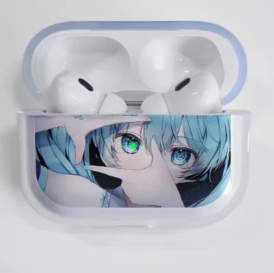 Anime Hatsune Miku Transparent Case Apple Airpods Pro Gen 2 3 cute kawaii music - Image 1 of 4