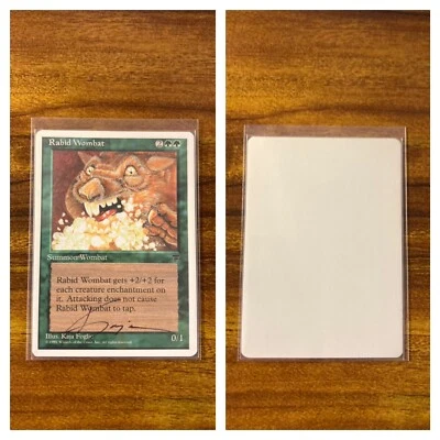 MTG✨Artist Signed RABID WOMBAT Artist Proof✨Chronicles MINT UNCOMMON Foglio Art - Image 1 of 4