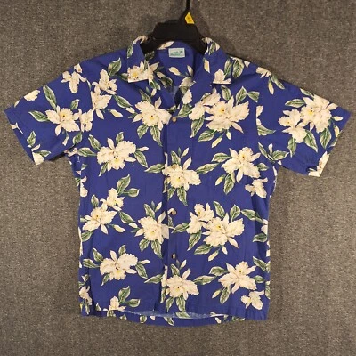 Camisa Hawaiana Jade Fashions Para Hombre Pequeña Manga Corta Multicolor Floral Algodón Foto 1 de 4