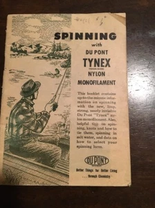 DUPONT FISHING LINE TYNEX NYLON MONOFILAMENT VINTAGE ADVERTISING - Picture 1 of 7
