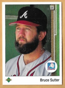 BRUCE SUTTER ATLANTA BRAVES #414 - CUBIERTA SUPERIOR CASI NUEVA - MONTADA 1989 - Imagen 1 de 2