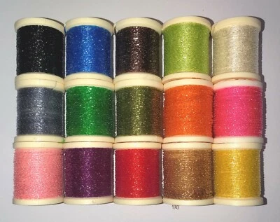 Fisher Hunter FROSTBITE MICRO-BRAID Fly Tying Body Material - 1 Spool - Image 1 of 2