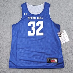 Seton Hall Basketball Practice Jersey Women Large Blue White Under Armour - Picture 1 of 16
