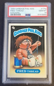 1986 Garbage Pail Kids Series 5 Fred Thread PSA 10 #174a - Picture 1 of 2