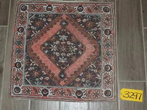 Vintage Square Pink Flatweave Pillow Case - Picture 1 of 8