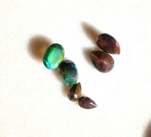 Ethiopian Welo Natural Black Opal Oval Cut Gemstone 1.90 Carat - Picture 1 of 2
