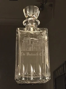 The Wentworth Club Heavy Crystal Art Glass Spirit Drink Decanter Superb Quality - Picture 1 of 10