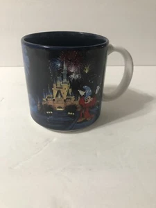 Disneyland Tokyo Anniversary Coffee Mug Mickey Mouse Cup Vintage Blue 1983-1993 - Picture 1 of 3