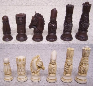 Chess Set Pieces Victorian England Playing Cards Historical Europe NEW 4" kings - Picture 1 of 2