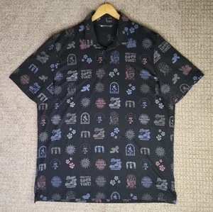 Travis Mathew Men's Tourist Season Golf Polo Shirt Size XXL AOP Short Sleeve - Picture 1 of 8
