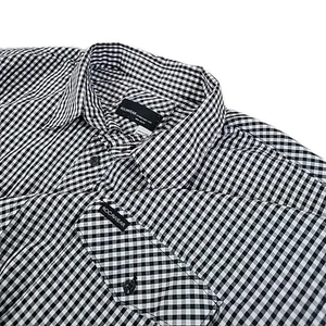 Rocawear Shirt Men's 4XL BLACK/WHITE  Button Up Collared Short Sleeve Pockets - Picture 1 of 13