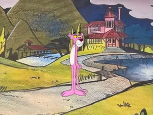 Pink Panther Animación Celdas Producción Arte Cel Vintage Cartoon Network Lote i1 - Imagen 1 de 2