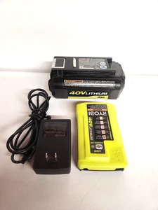 Auténtico fabricante de equipos originales RYOBI 40V batería y cargador de iones de litio de 4,0 Ah op40401. - Imagen 1 de 9