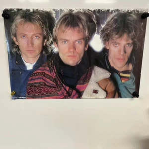 VINTAGE STING THE POLICE POSTER 1983 ORIGINAL 23X35 Used See Pictures - Picture 1 of 12