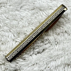 Vintage Hickok USA Krawattenklammer klassisch geprägt Stab Krokodilverschluss 2,5" - Bild 1 von 4