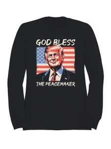 God Bless The Peacemaker Design Men's Sweatshirt - Picture 1 of 9