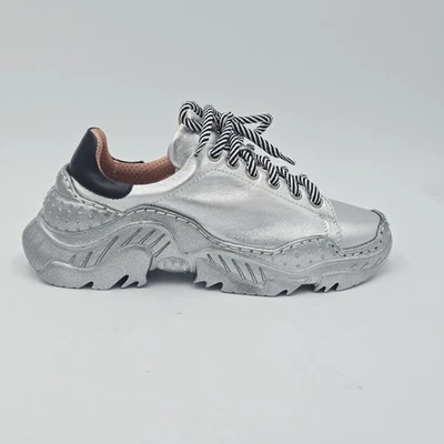 Scarpe Donna N°21 35 Sneakers Argento Ecopelle 130LC - Immagine 1 di 4