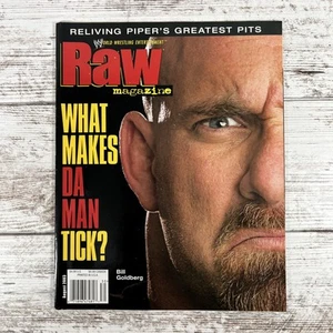WWE Raw Magazine (August 2003) Goldberg (w/Stacy Keibler Poster) WWF Wrestling - Picture 1 of 10