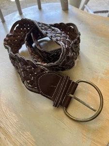 Vintage Brown Braided Belt Junior Women’s Size 3-5 - Picture 1 of 1