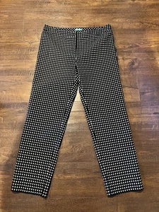 J. McLaughlin Women's White Black Plaid Gingham Masie Pant Size 8 - Picture 1 of 8