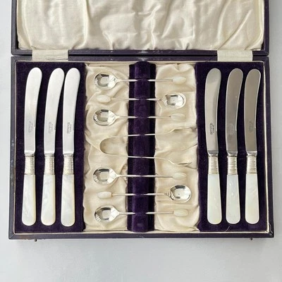 [UK] [White Mother of Pearl] Afternoon Tea Cutlery Set with Special Case - Image 1 of 4