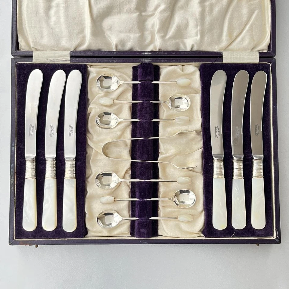 [UK] [White Mother of Pearl] Afternoon Tea Cutlery Set with Special Case - Image 1 of 4