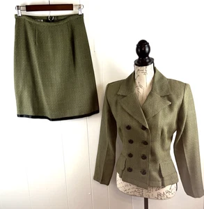 Vintage La Belle Damen Rock Anzug Set Größe 5 Blazer Jacke & Rock Made in USA - Bild 1 von 9