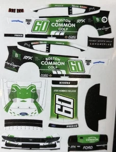 Custom 2025 Ryan Preece #60 Boston Golf 1/64 Scale NASCAR Peel & Stick Decals - Picture 1 of 1