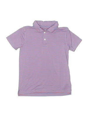Polo de manga corta Crewcuts Outlet morado para niños 6 Foto 1 de 2