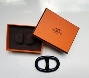 Hermes Chaine d'Ancre Schal 90 Ring in marineblau mit Box selten - Bild 1 von 4