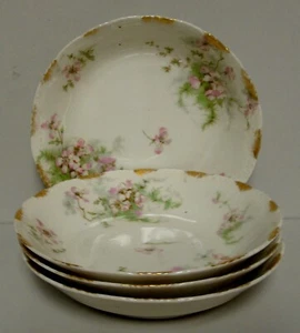 Theodore Haviland APPLE BLOSSOM (SCHLEIGER 146) Fruit Bowls SOLD IN SETS OF FOUR - Picture 1 of 2