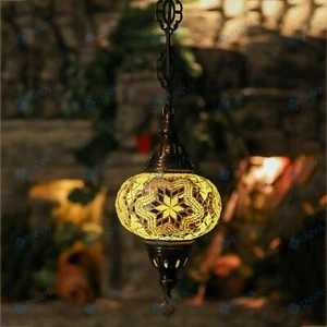 Türkisch Marokkanisch Mosaik Deckenhängeleuchte Leuchte Lampe - kostenlose Glühbirne - Bild 1 von 5