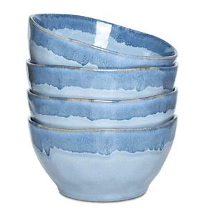 Ceramic Soup Bowl Set Of 4 28 Oz Cereal Bowl For Oatmeal Dishwasher And Microwav - Picture 1 of 7