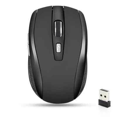 Wireless Mouse Silent Mouse Portable Mobile Optical Office Mouse for Notebook - Image 1 of 4
