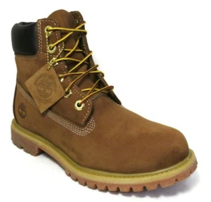 TIMBERLAND WOMEN'S 6" PREMIUM RUST NUBUCK WATERPROOF BOOTS Sz.8 - Picture 1 of 5