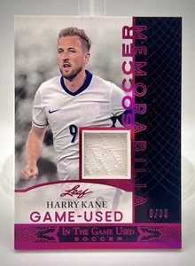 2024 Leaf in The Game Used Soccer #GUSM-10 Harry Kane 9/35 (JSY Number), NM+ - Bild 1 von 9