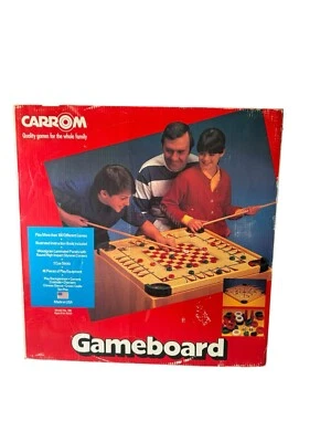 Vintage Carrom Game Board Table Model 100w/Accessories & Instructions Complete! - Image 1 of 4