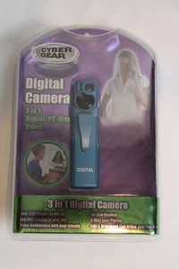 Cyber Gear Digital Camera 3 In 1 Digital/PC Web Camera Teal - Picture 1 of 3