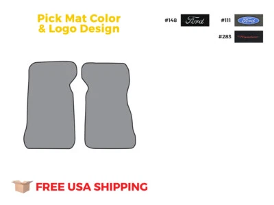 FITS 1972-1973 Ford Ranchero Floor Mat 2pc Loop - Image 1 of 4